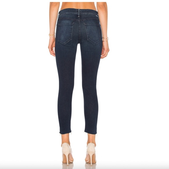 MOTHER Double Fray Charmer Crop Jeans In Photo Finish Sz 26 - Picture 3 of 11